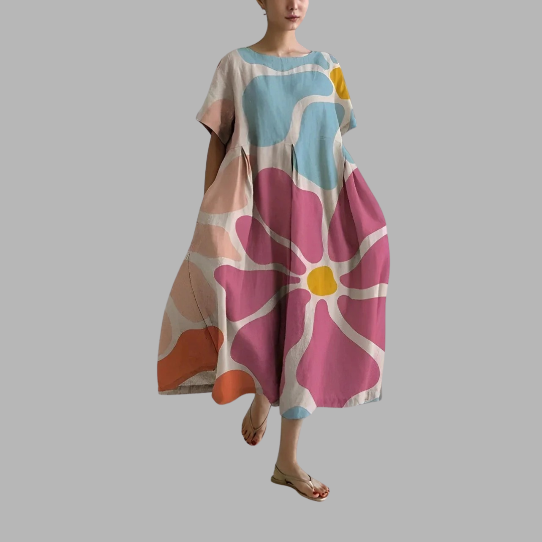 Malin | Retro Midi Dress