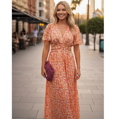 Sunset Bloom Maxi Dress | Effortless Grace in Every Step
