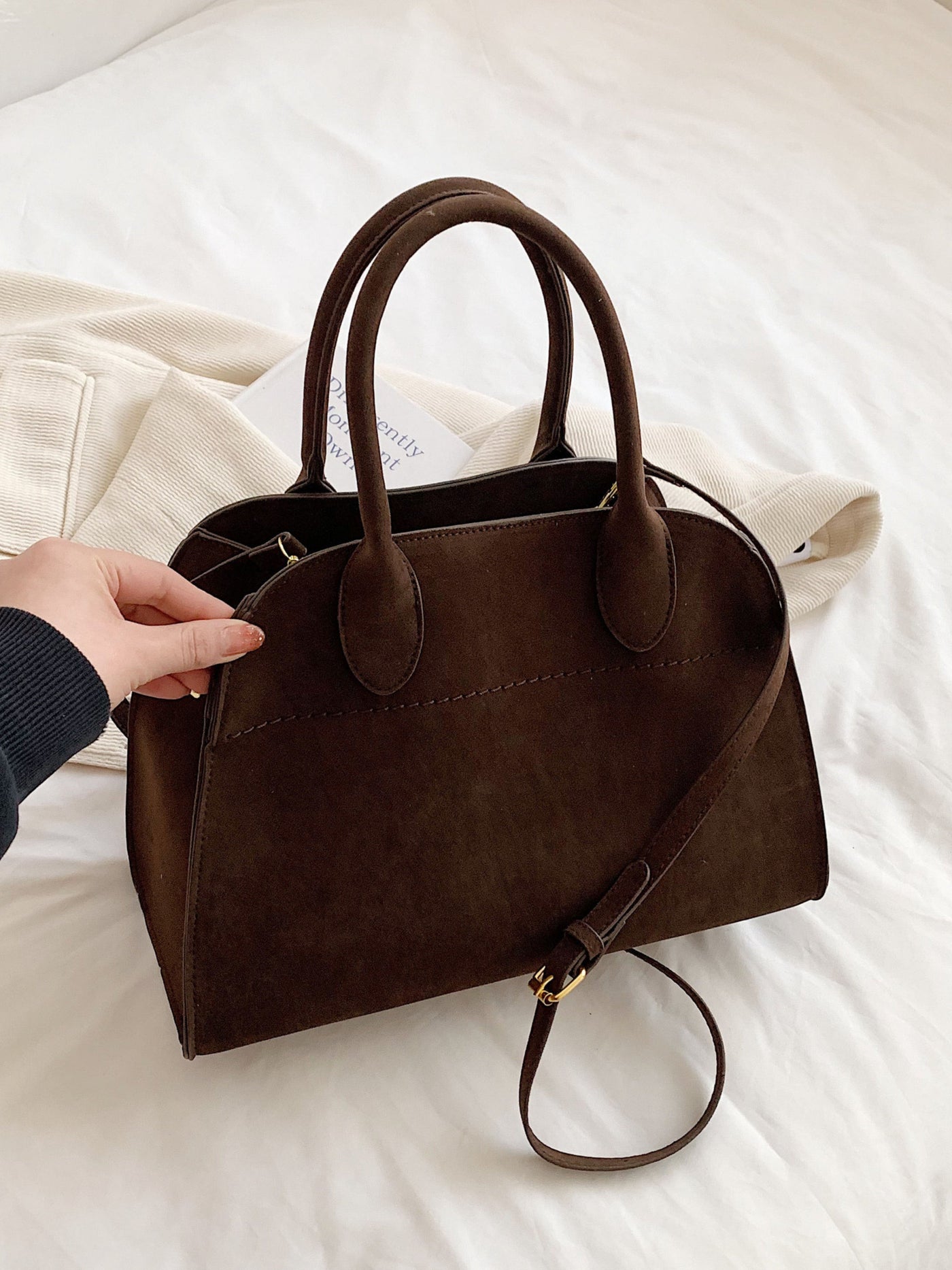 Luisa | Minimalist Suede Everyday Bag
