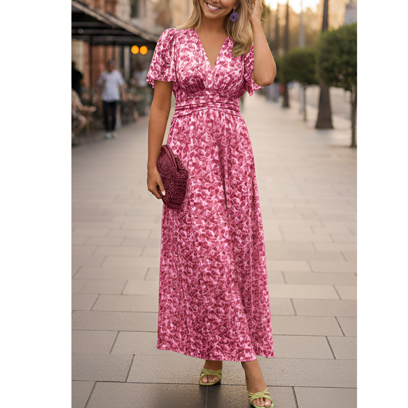 Sunset Bloom Maxi Dress | Effortless Grace in Every Step
