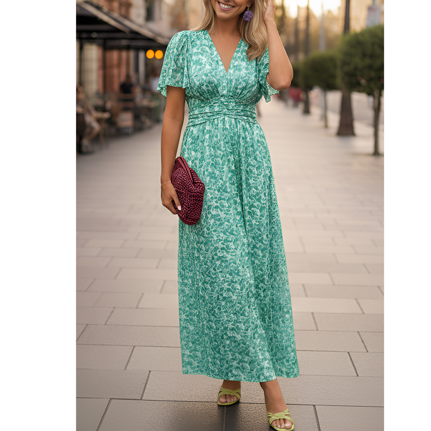 Sunset Bloom Maxi Dress | Effortless Grace in Every Step