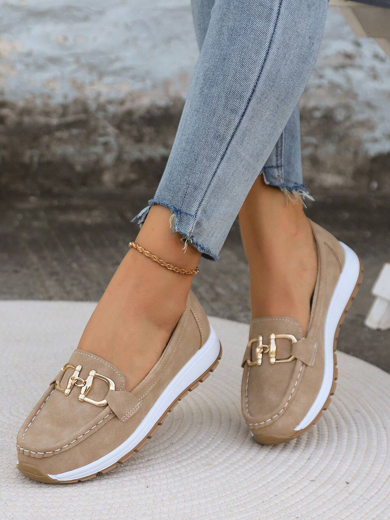 Emily | Flat Buckle Loafers