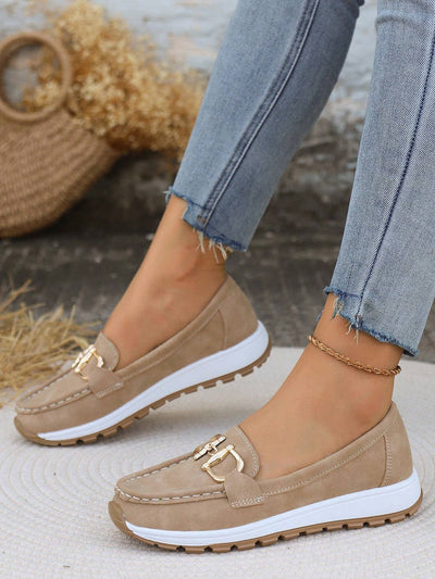 Emily | Flat Buckle Loafers