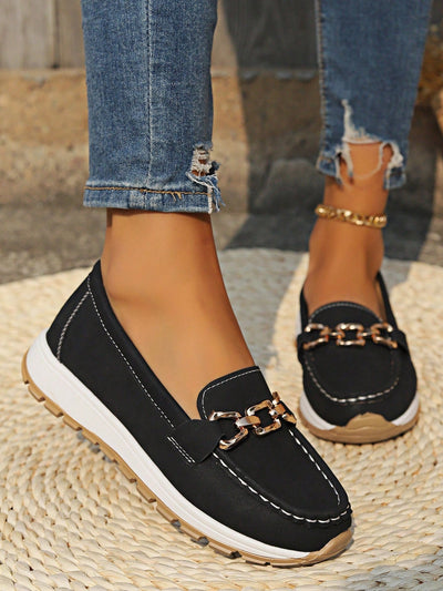Emily | Flat Buckle Loafers