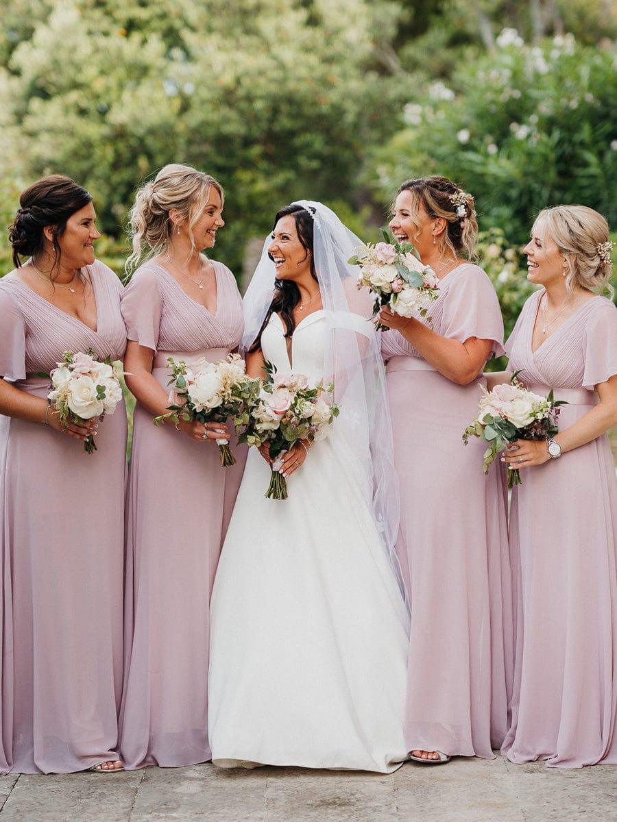 Monique | Long Empire Waist Bridesmaid Dress