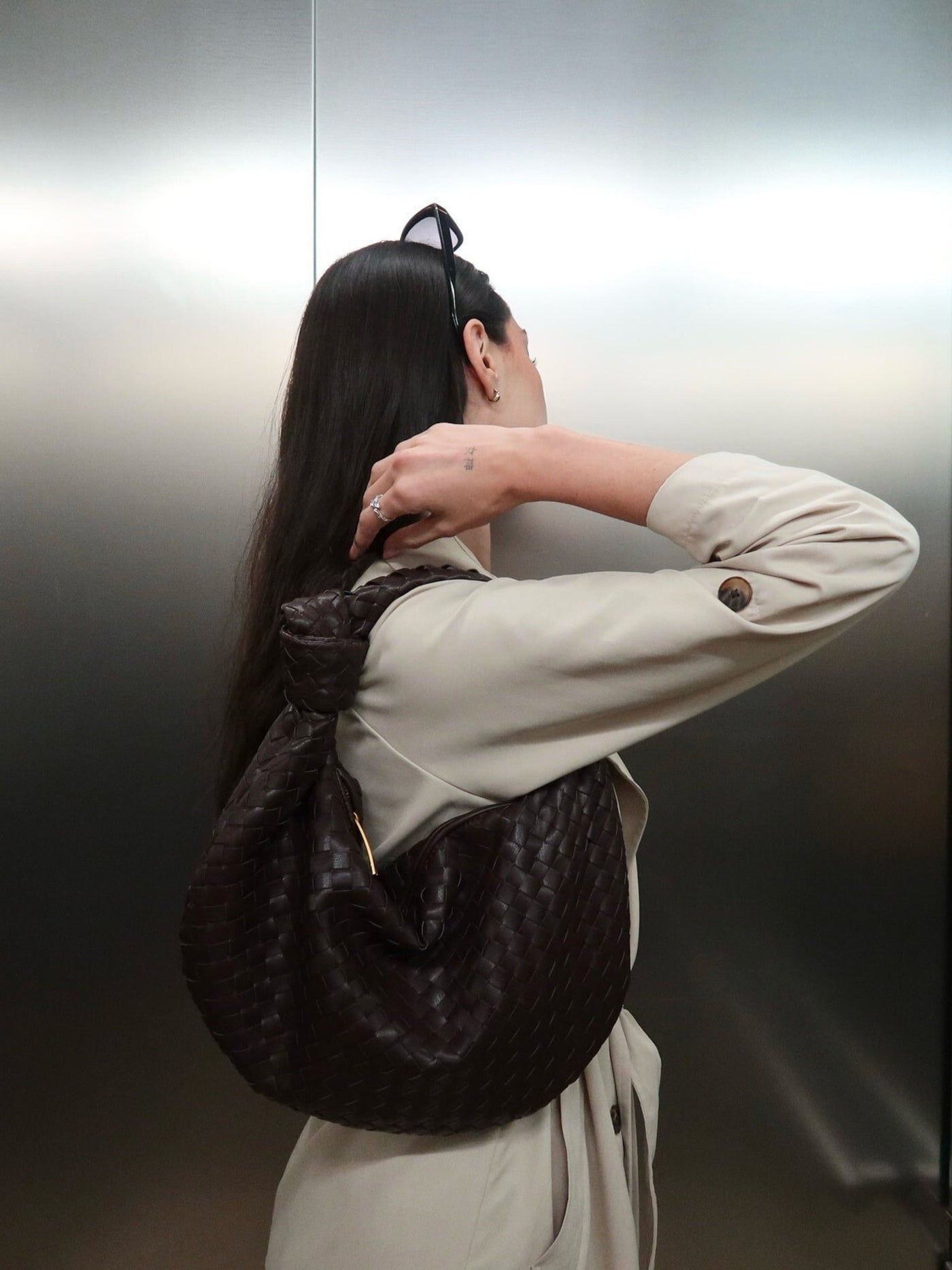 Giselle | Braided Knotted Medium Shoulder Bag