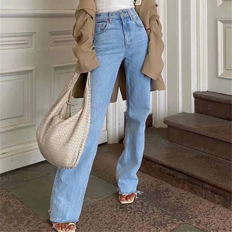 High Raise Wide Jeans