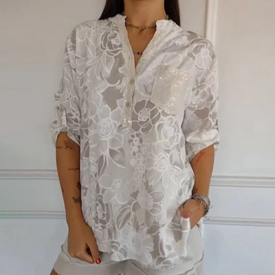 Clarisse | Printed Button-Up Shirt
