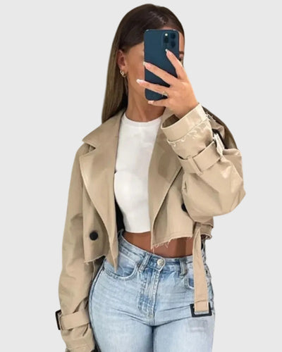 Claire | Cropped Trench Coat