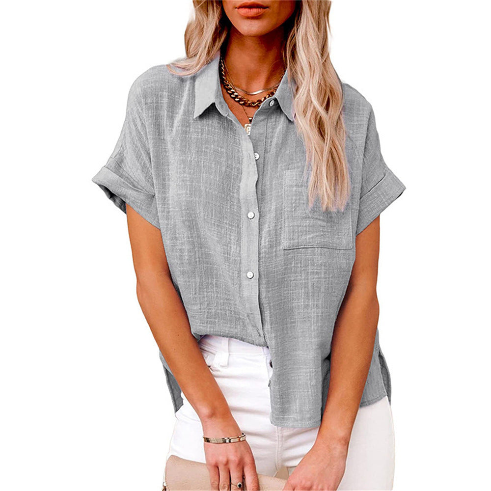 Yasmin | Lightweight Cotton-Linen Blouse