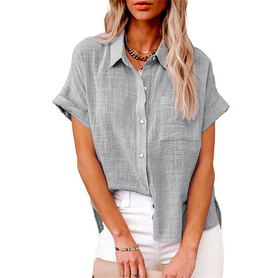 Yasmin | Lightweight Cotton-Linen Blouse