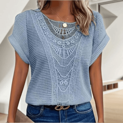 Elena Elegant Crochet Blouse