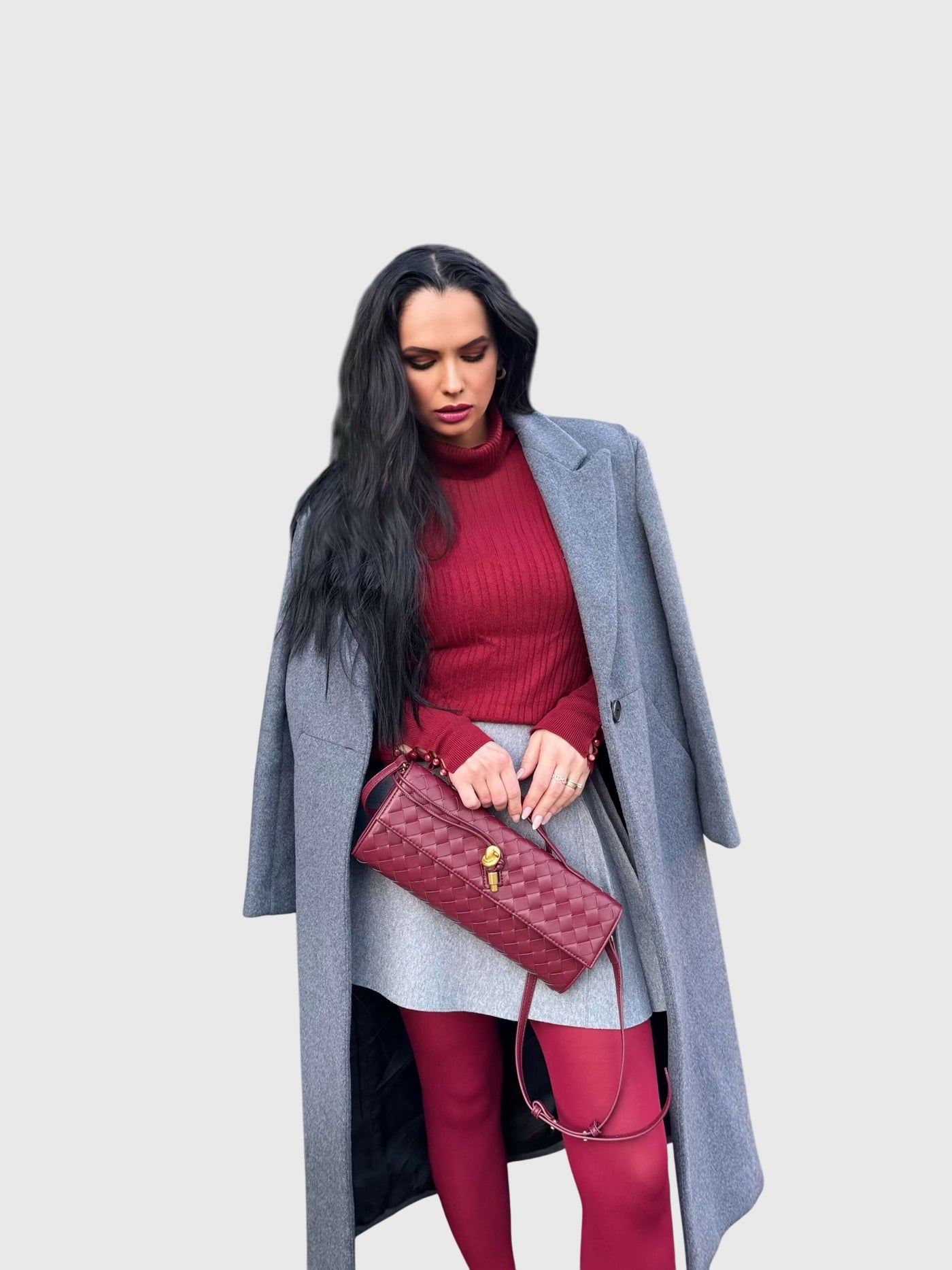 Camila | Luxe Slim Woven Clutch