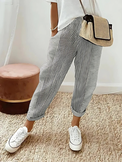 Eisley | Striped Cotton Pants