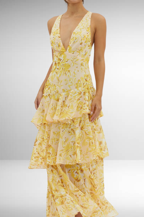 Cyrene | Elegant Maxi Dress