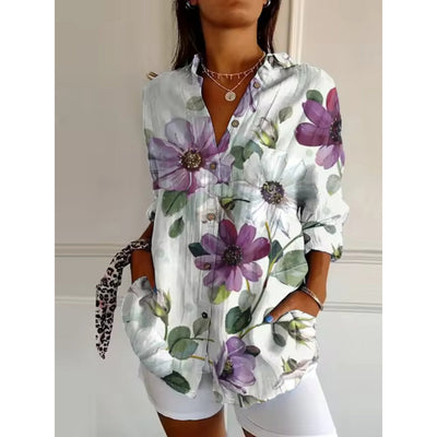 Ruth | Casual Blouse with Floral Print