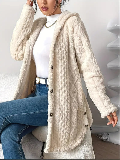 Rachel | Plush Hooded Cardigan