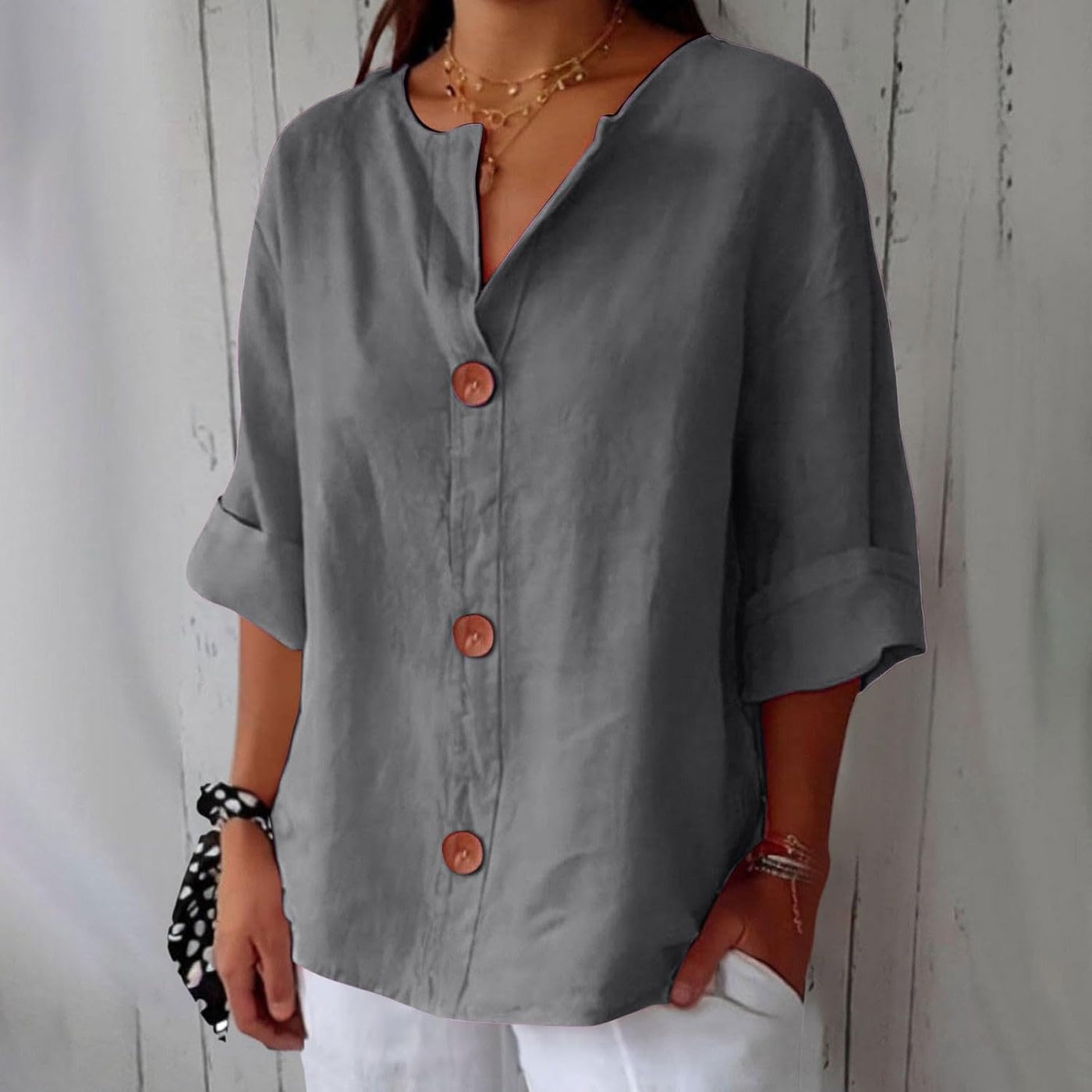 Vienna | Casual Linen Blouse