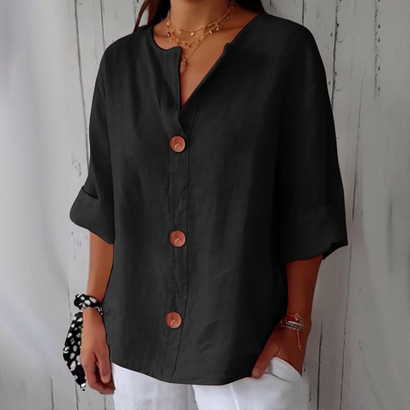 Vienna | Casual Linen Blouse