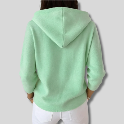 Ingrid | Elegant Hooded Cardigan