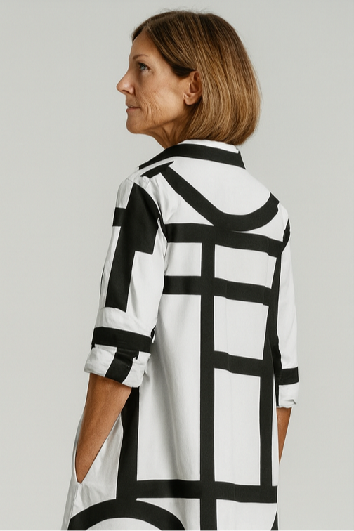 Genevieve | Geometric Print Dress