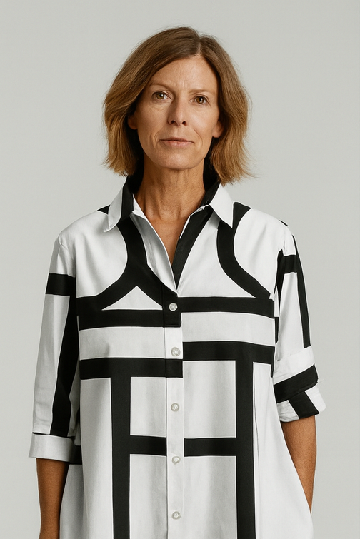 Genevieve | Geometric Print Dress