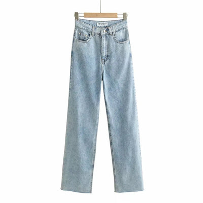 High Raise Wide Jeans