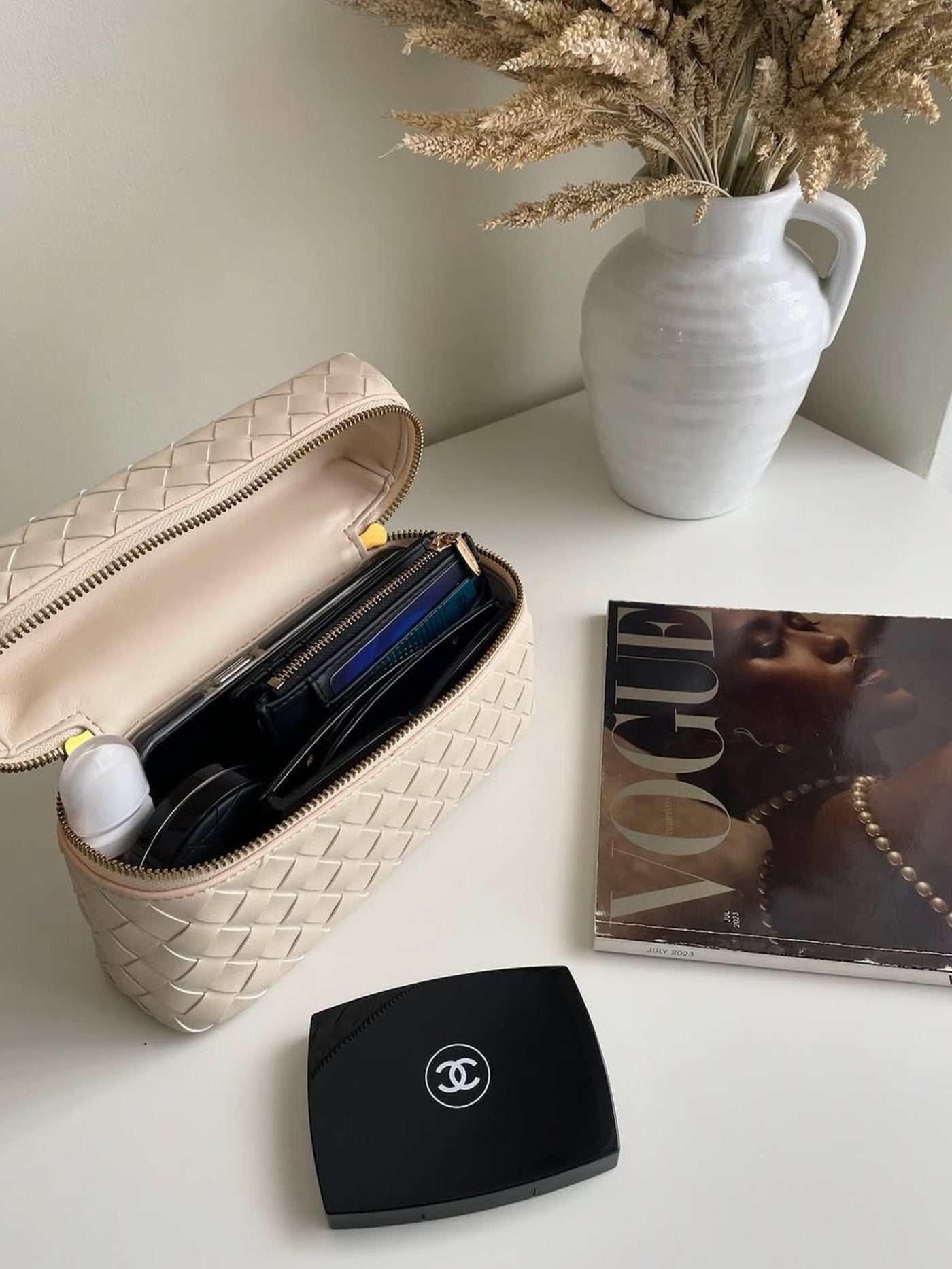 Juliette | Polished Structured Woven Bag