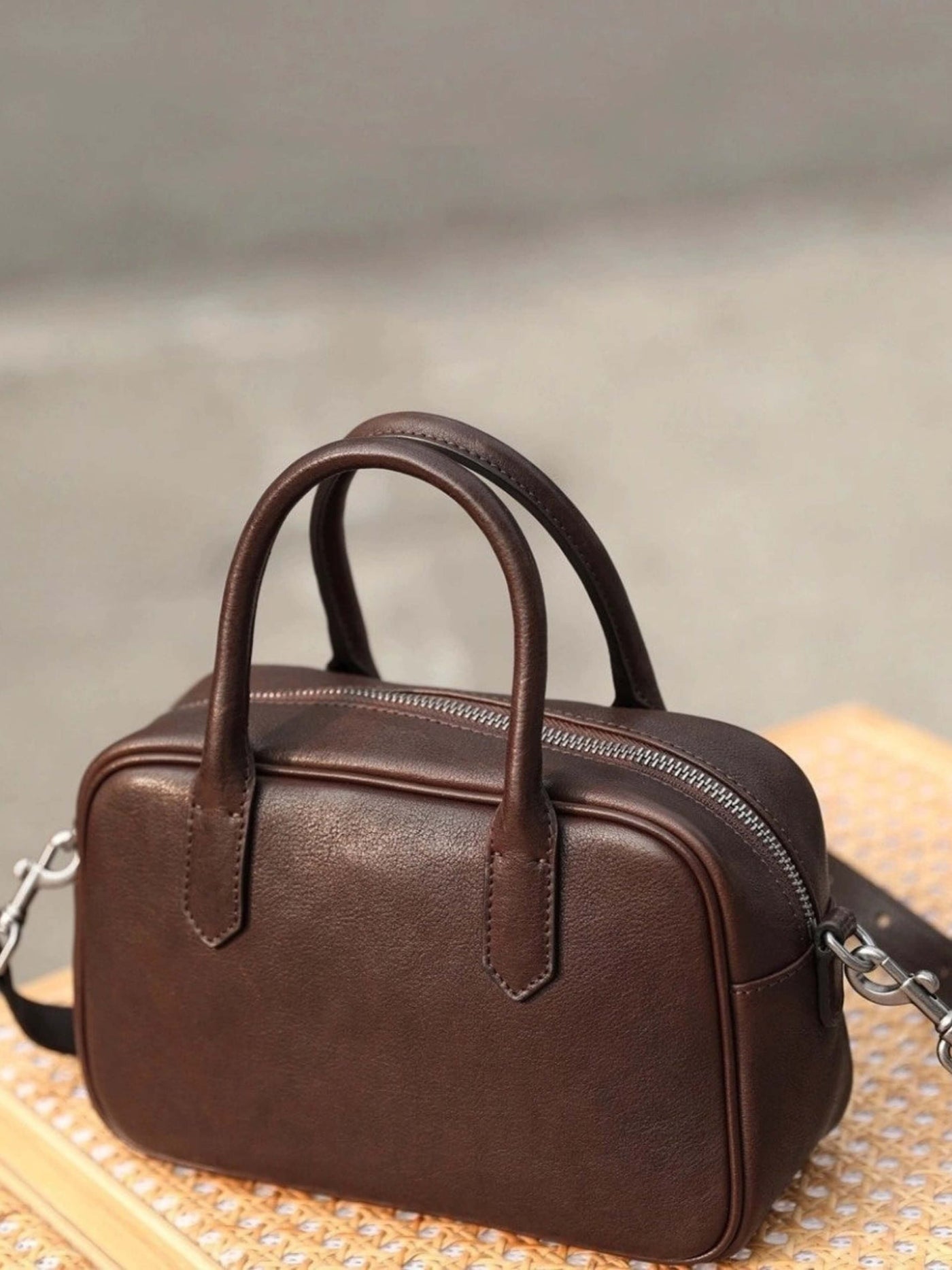 Eliza | Polished Zip Square Bag