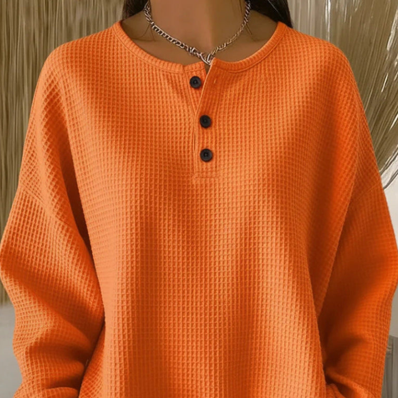 Sofie | Elegant Waffle Knitted Top