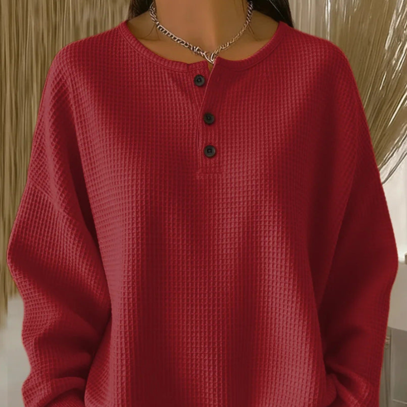 Sofie | Elegant Waffle Knitted Top