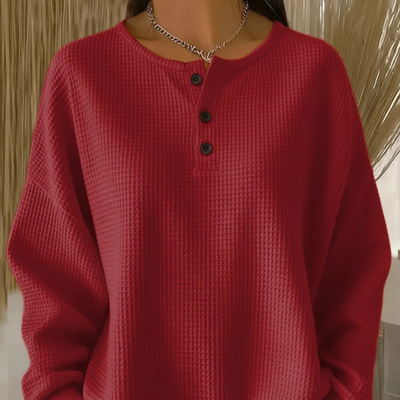 Sofie | Elegant Waffle Knitted Top