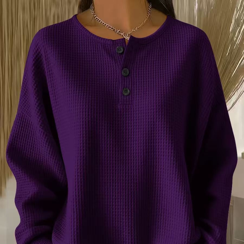 Sofie | Elegant Waffle Knitted Top