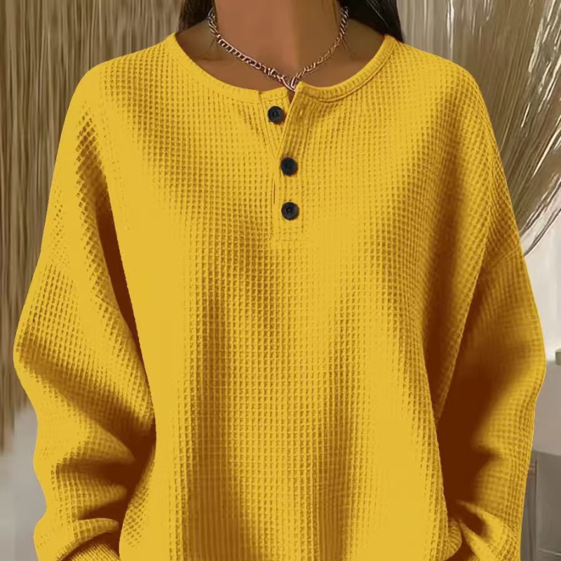 Sofie | Elegant Waffle Knitted Top