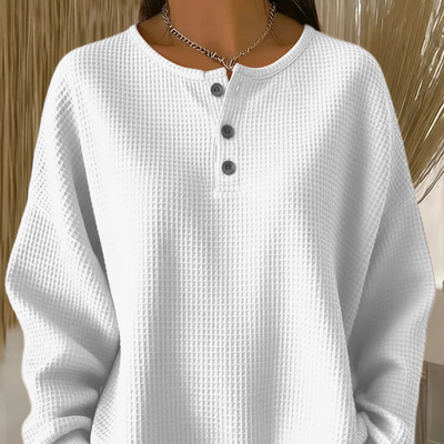 Sofie | Elegant Waffle Knitted Top