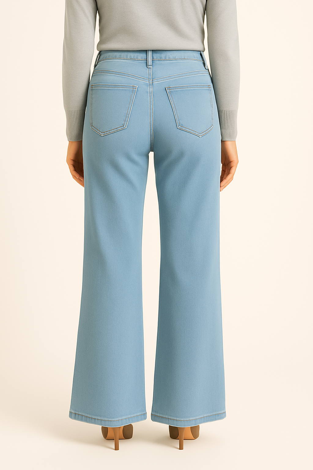 High Raise Wide Jeans