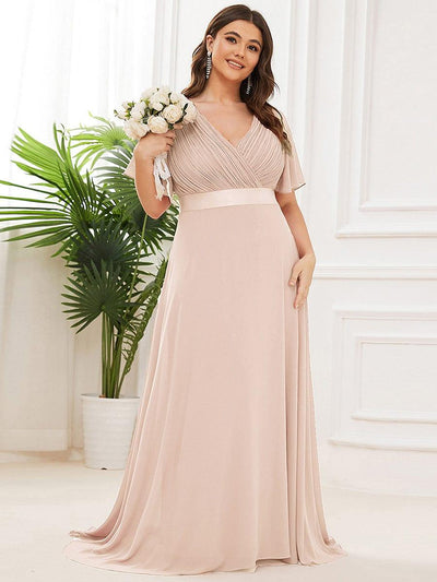 Monique | Long Empire Waist Bridesmaid Dress