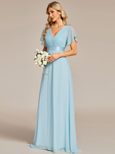 Monique | Long Empire Waist Bridesmaid Dress