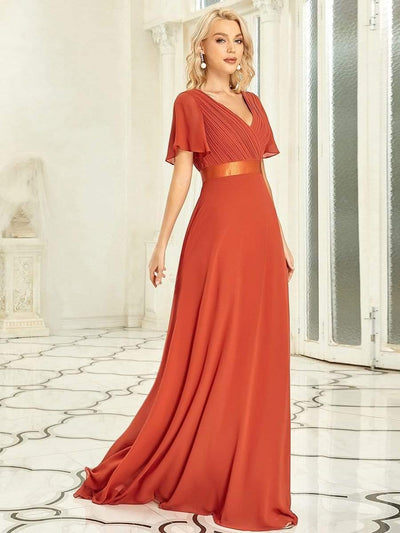 Monique | Long Empire Waist Bridesmaid Dress