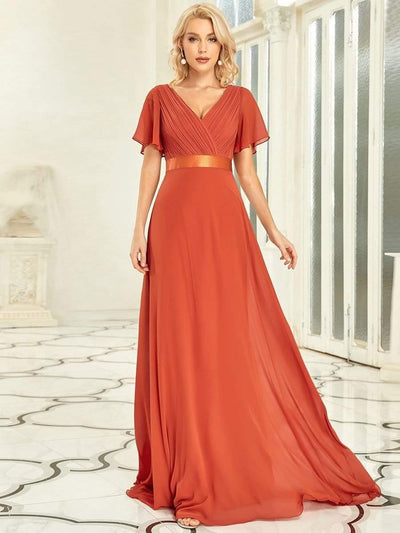 Monique | Long Empire Waist Bridesmaid Dress