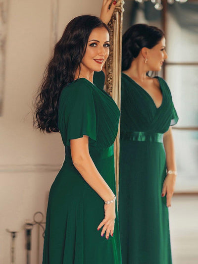 Monique | Long Empire Waist Bridesmaid Dress