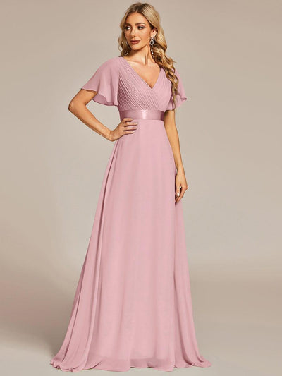 Monique | Long Empire Waist Bridesmaid Dress