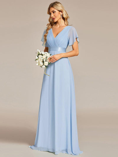 Monique | Long Empire Waist Bridesmaid Dress