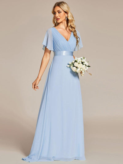 Monique | Long Empire Waist Bridesmaid Dress