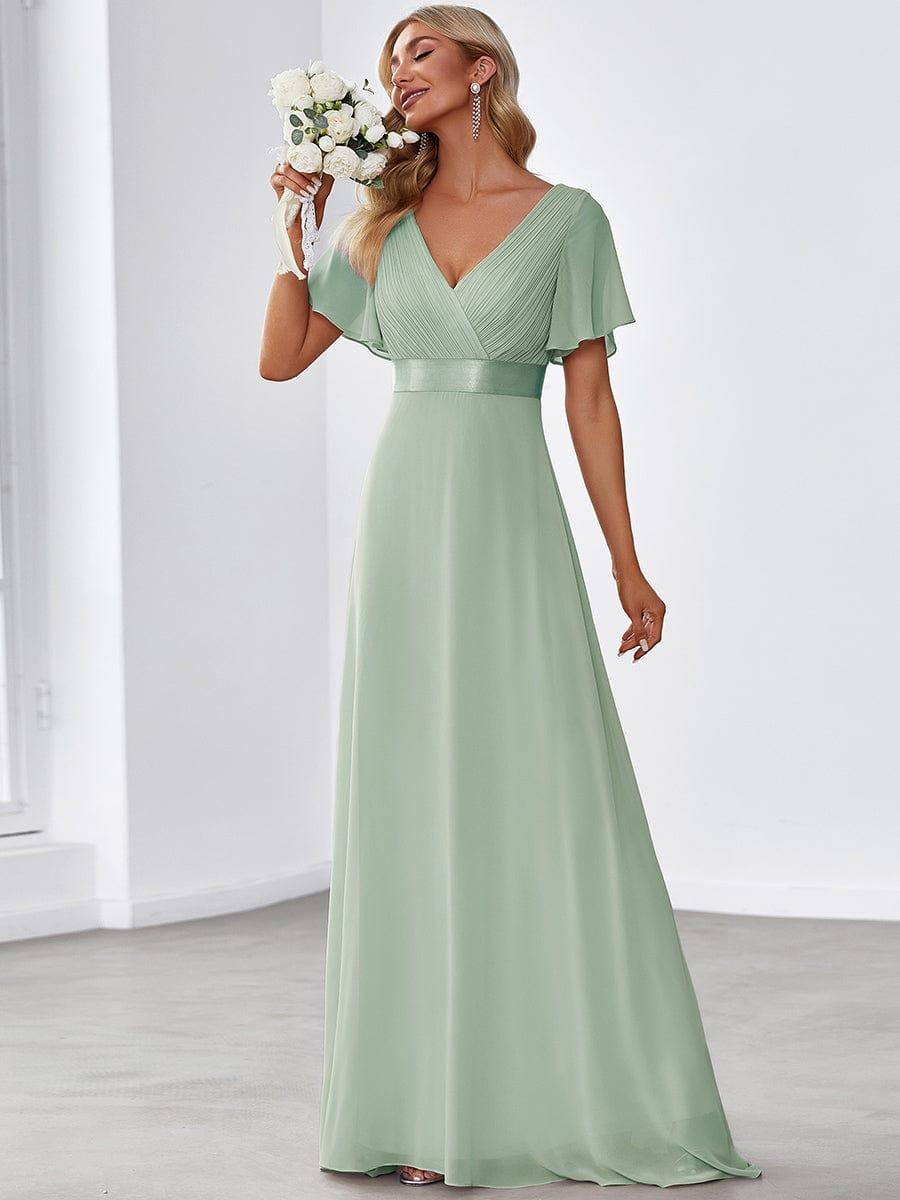 Monique | Long Empire Waist Bridesmaid Dress