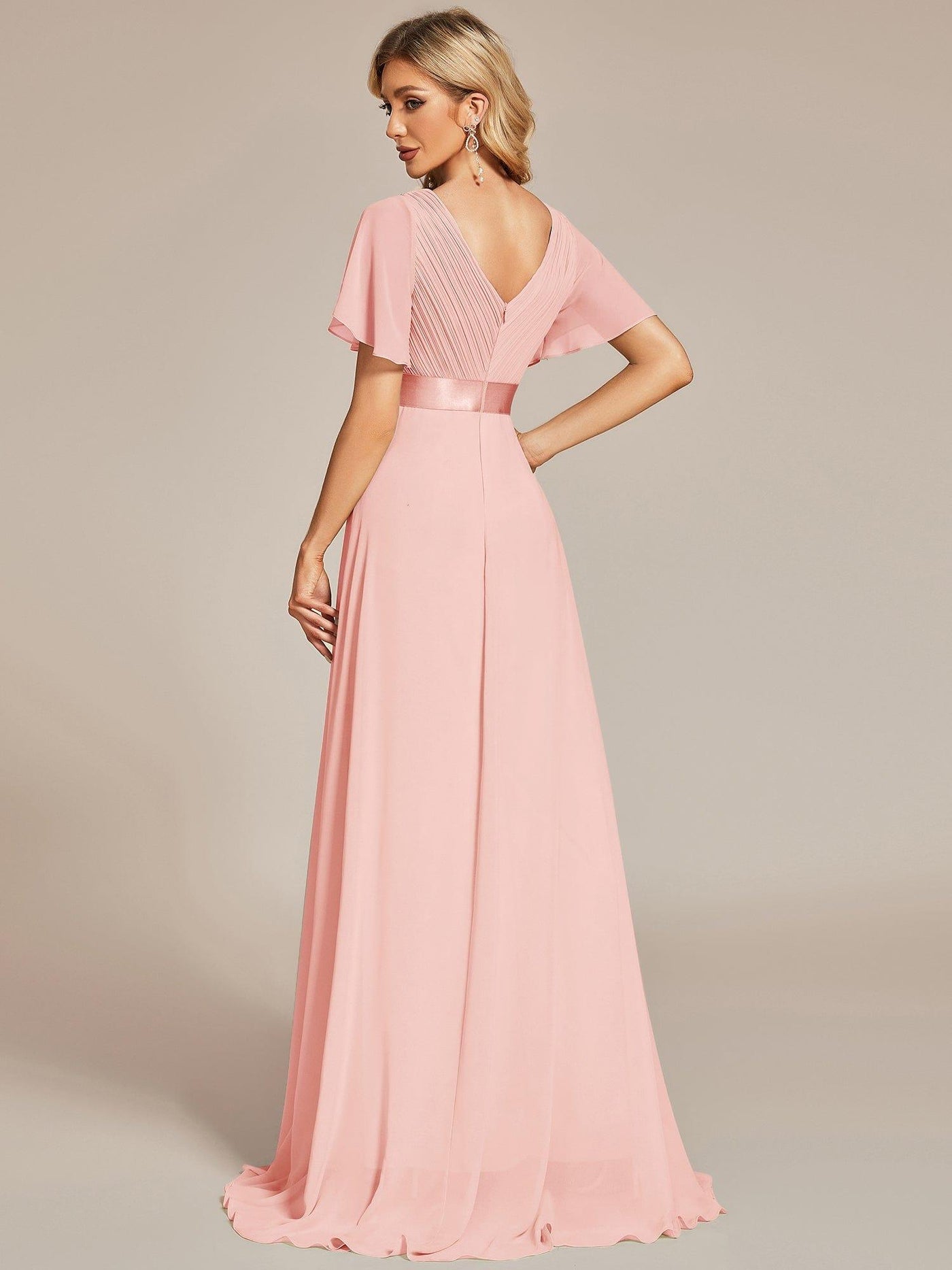 Monique | Long Empire Waist Bridesmaid Dress