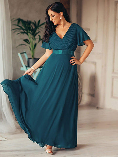 Monique | Long Empire Waist Bridesmaid Dress