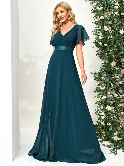 Monique | Long Empire Waist Bridesmaid Dress