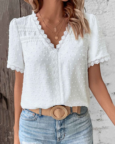 Giorgia | V-Neck Summer Blouse