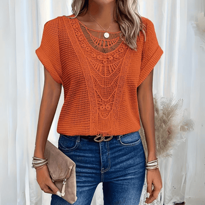 Elena Elegant Crochet Blouse